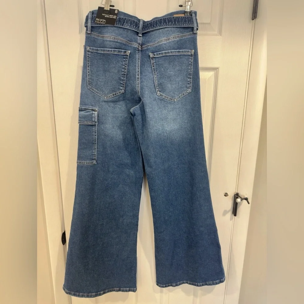 Sofia by Sofia Vergara Blue Wide-Leg Jeans - Picture 8 of 10